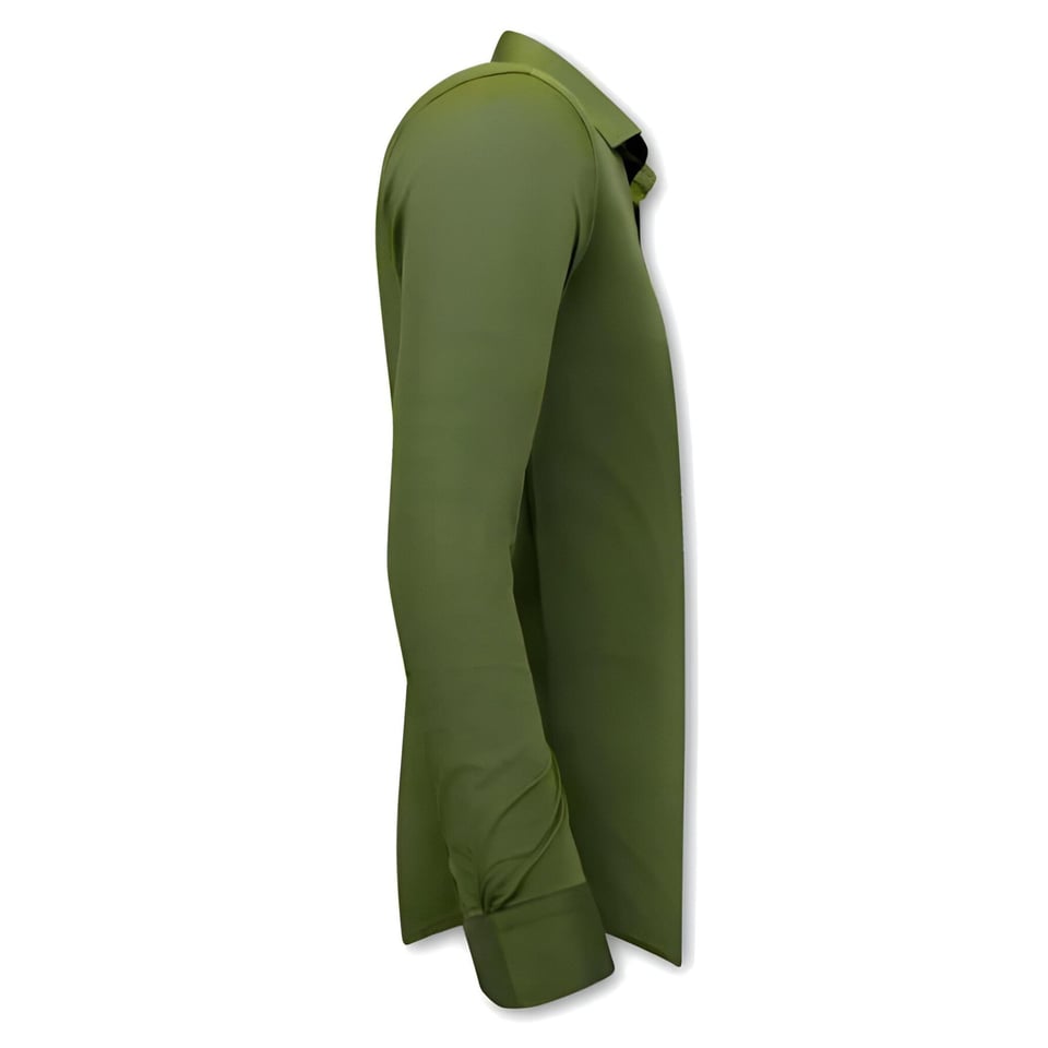 Exclusieve Blanco Overhemden Heren - Slim Fit - 3083 - Groen