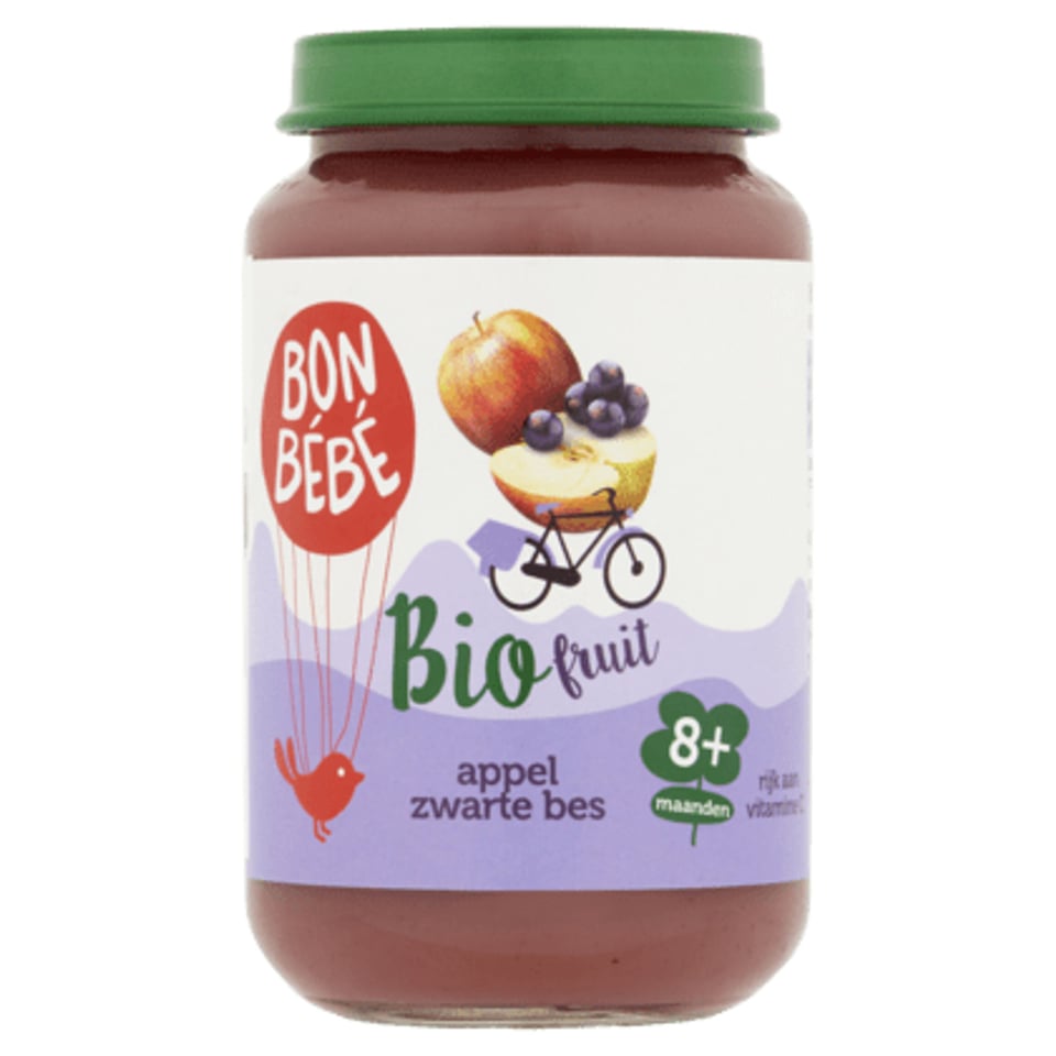 Bonbebe Bio 8mF0805 Appel Zwarte Bes Banaan