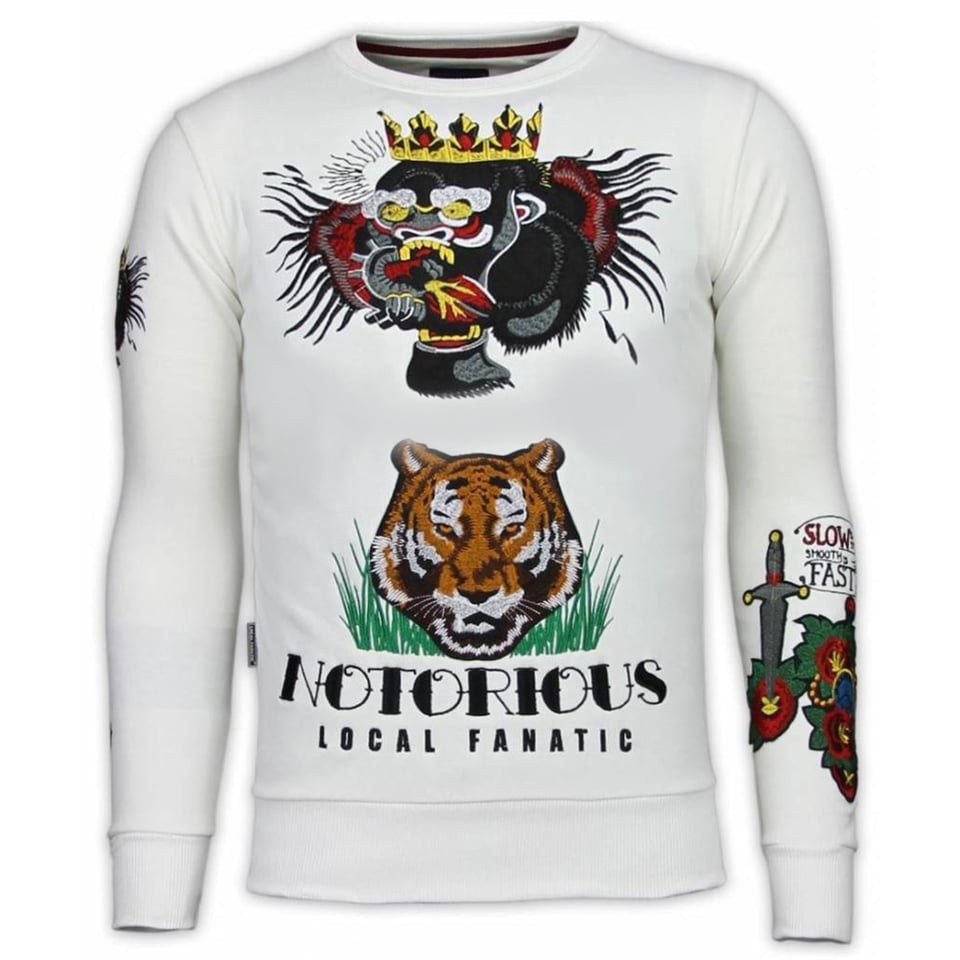 Conor Notoriuous Tattoo Sweater - Wit