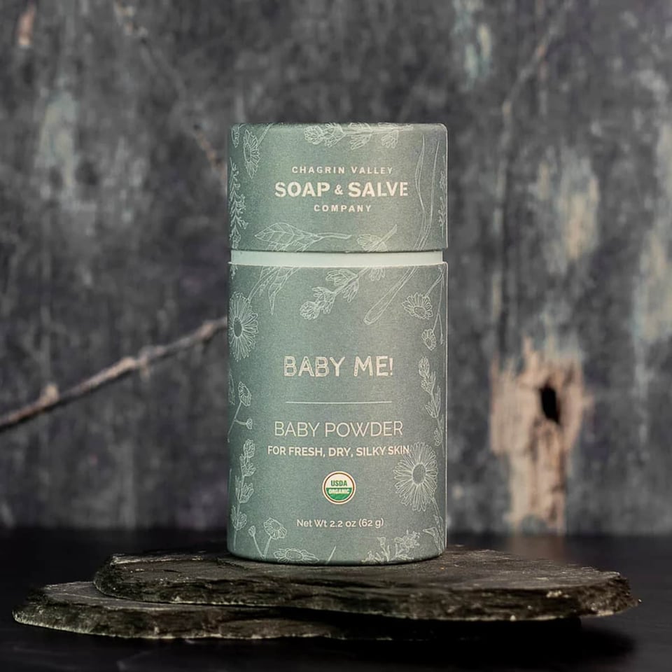 Chagrin Valley Baby Me! Unscented Baby Powder