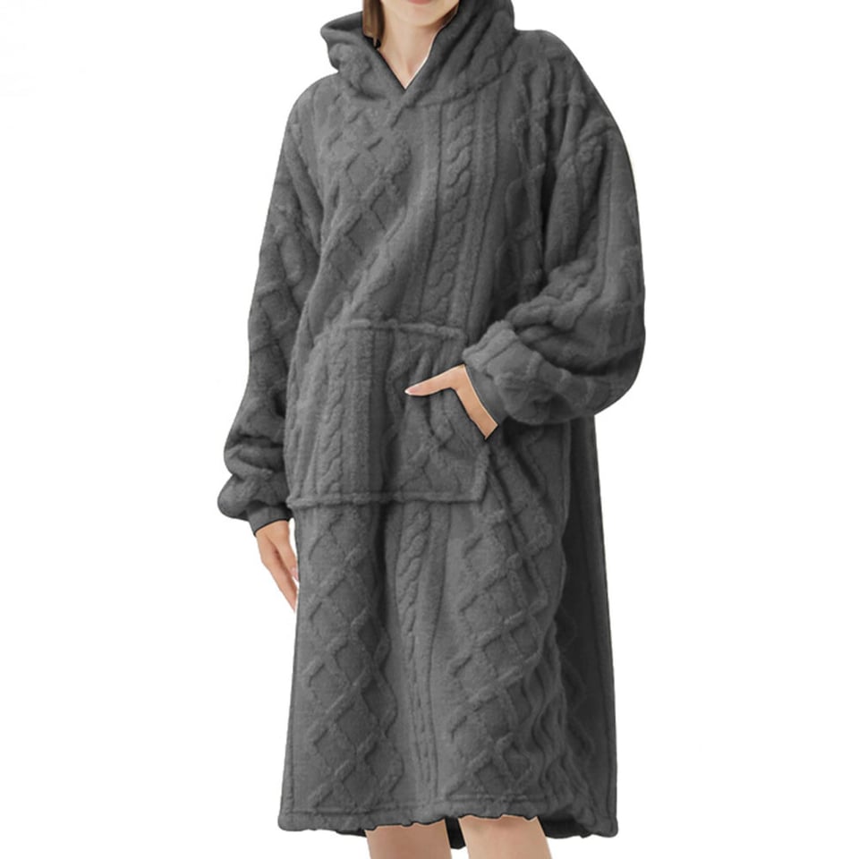 Huis Onesie Sophie Hoodie en Deken XL Charcoal