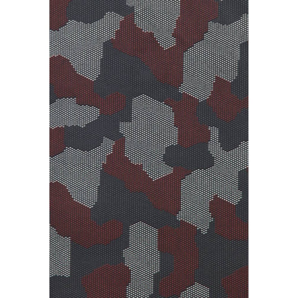 Italiaanse Overhemden - Slim Fit Overhemd - Blouse Dotted Camouflage Pattern - Zwart