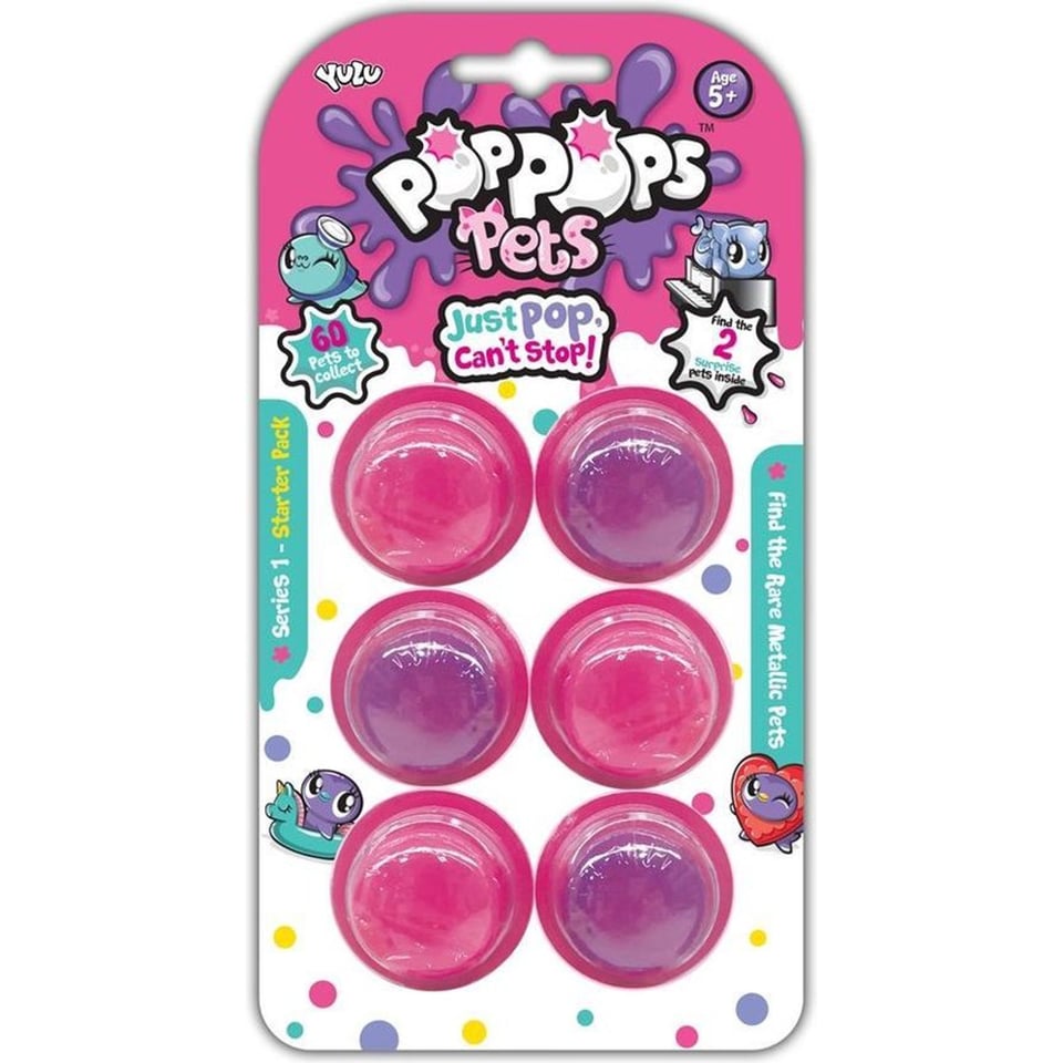 Pop Pops Pets Start 6 Stuks