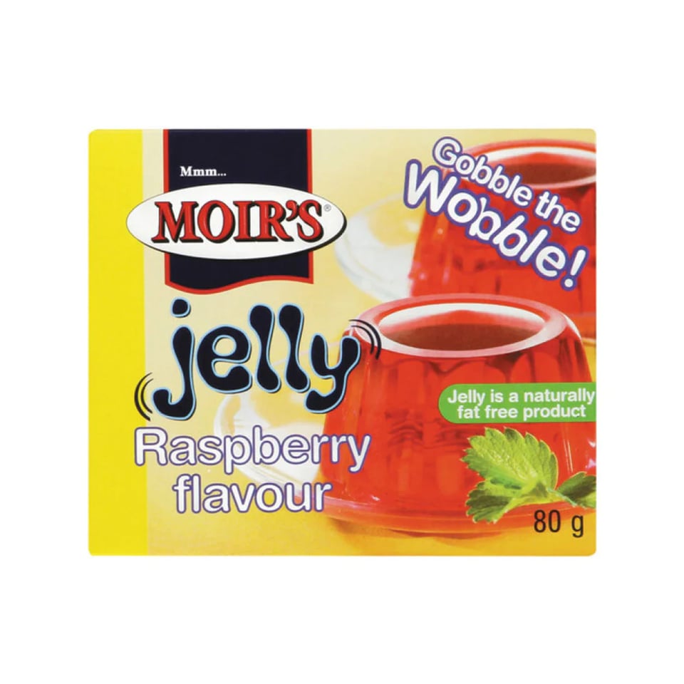Moir's Jelly Raspberry Flavoured 80G