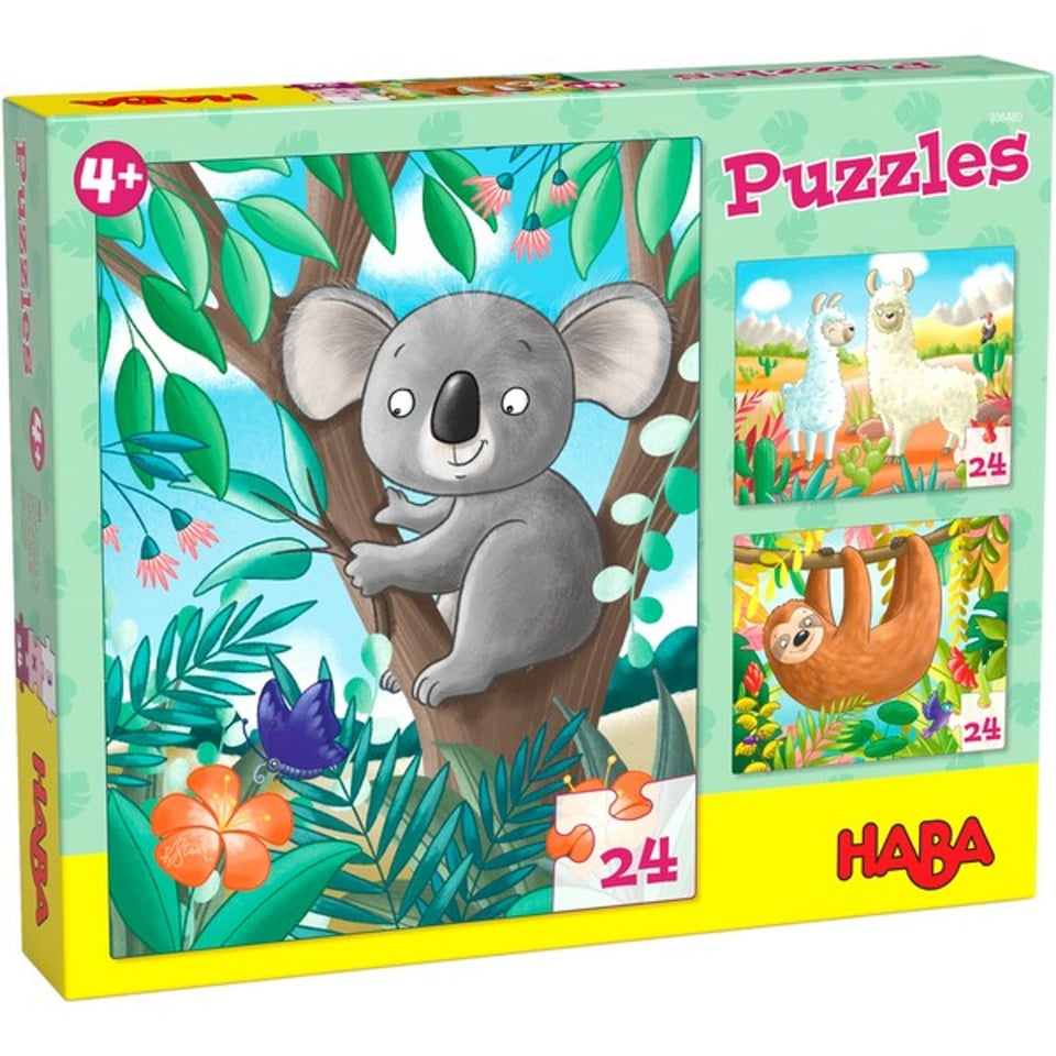 3-in-1-Puzzel Koala, Luiaard & Co.