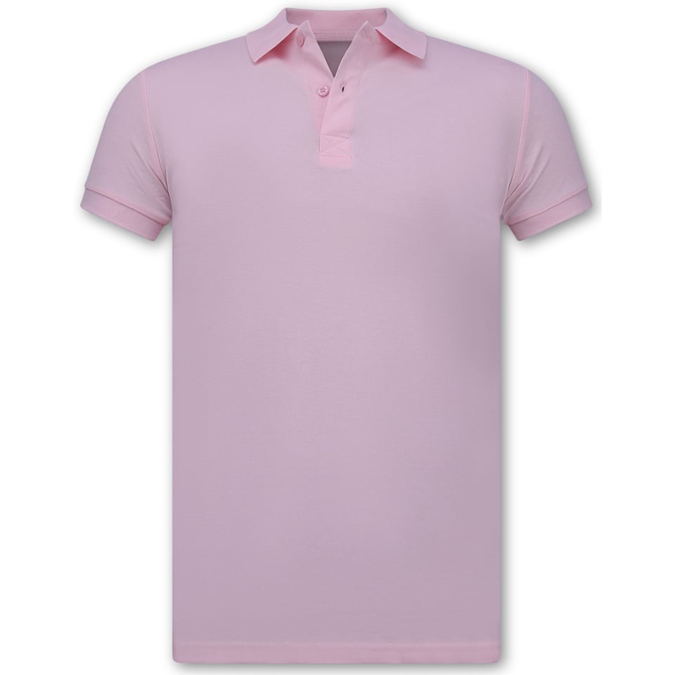 Heren Polo - Polo Heren Korte Mouw - Polo Heren - Slim Fit - A150 - Roze