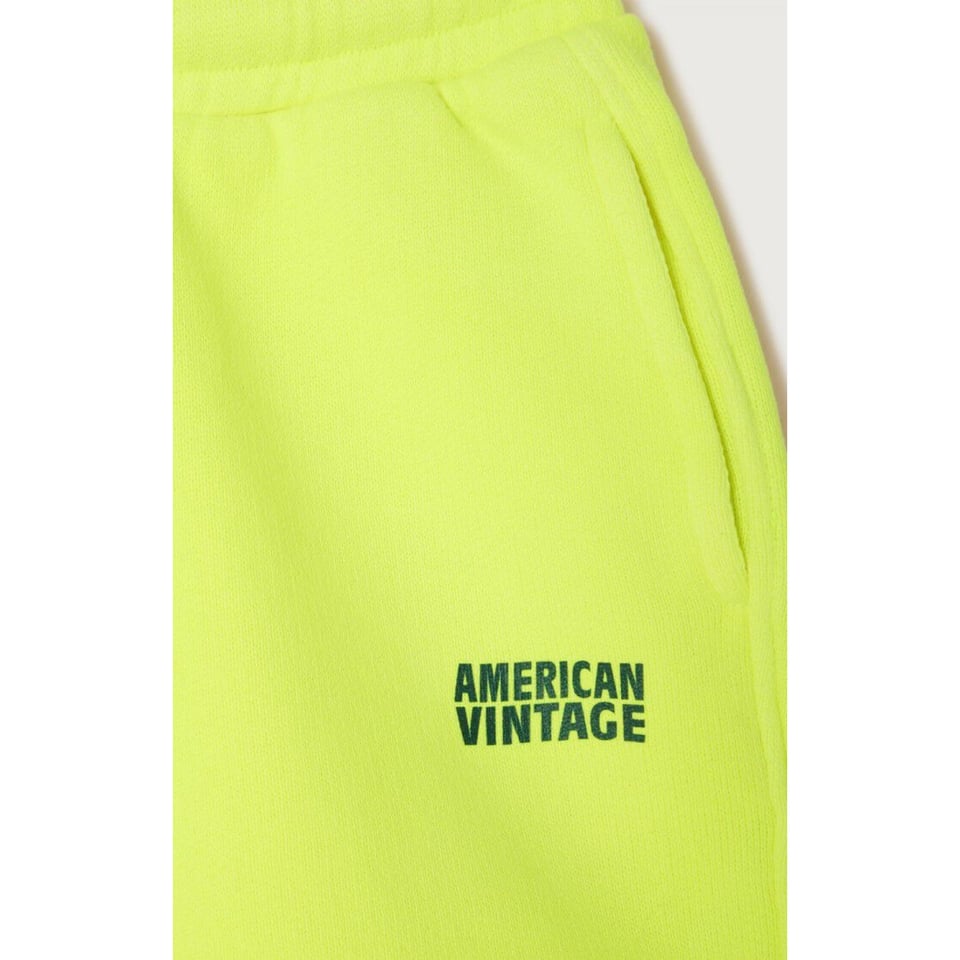 American Vintage Izubird Short Jaune Fluo