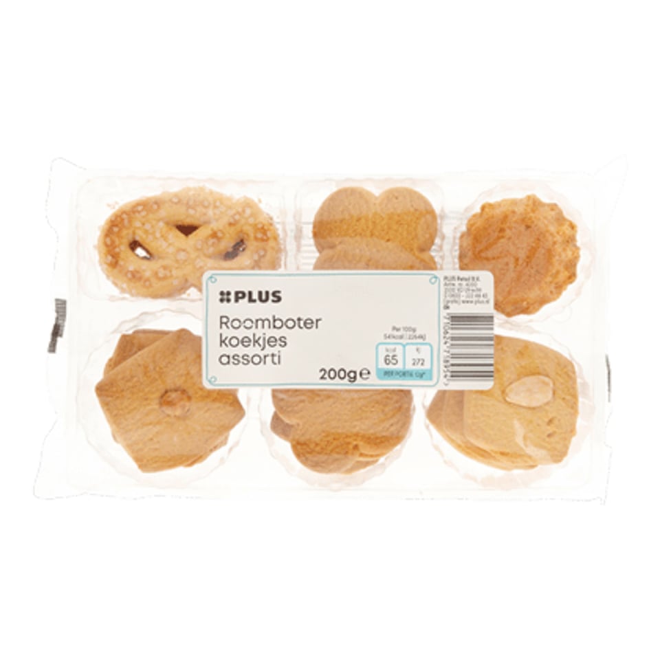 PLUS Koekjes Assorti Roomboter