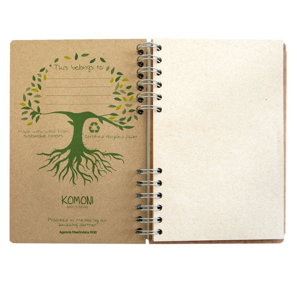 Sustainable journal - Recycled paper - Miffy with balloon