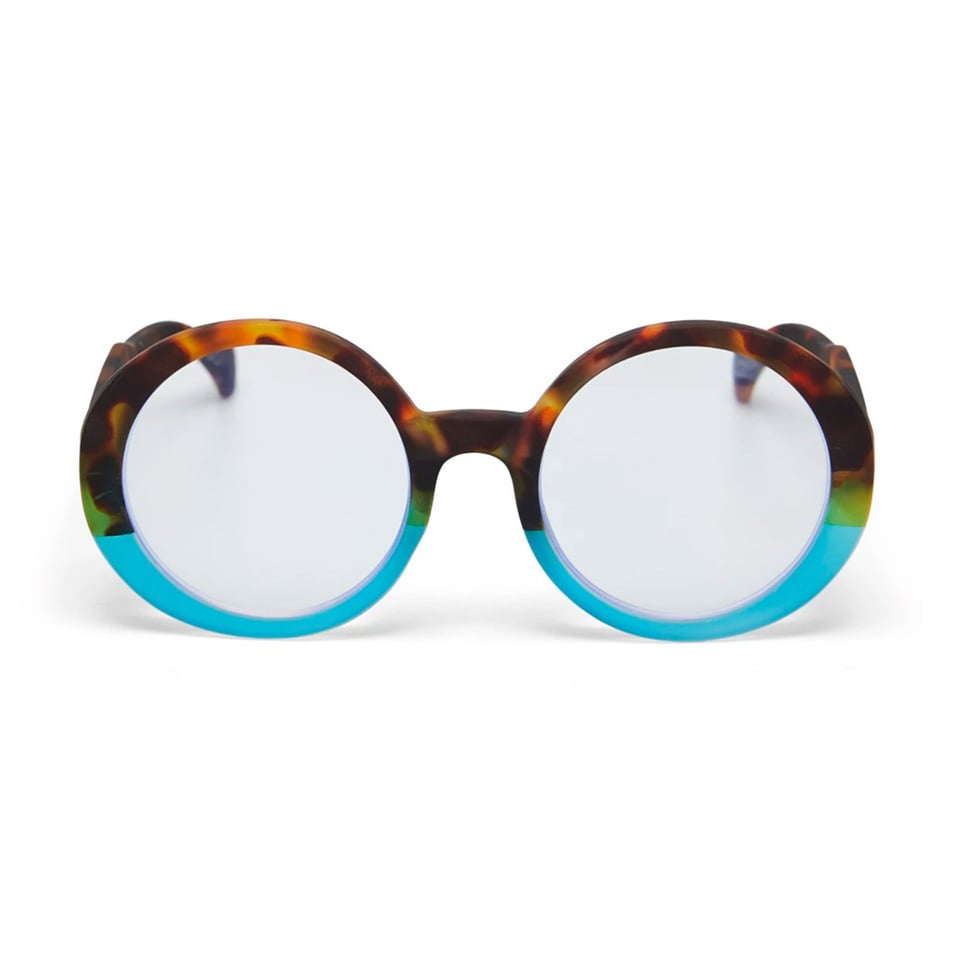 Leesbril LAURA Round Havana Blue OK024HB