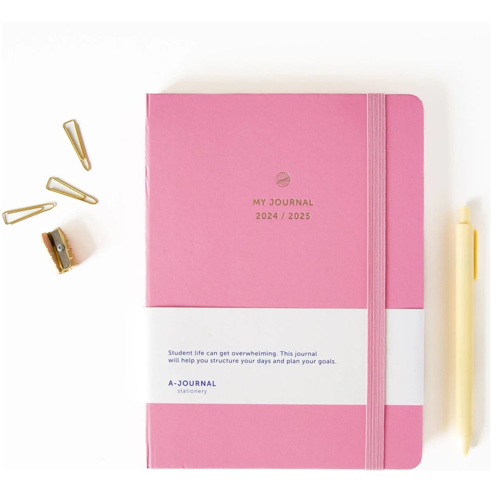 A-Journal 2024/2025 College Diary A5+ Pink