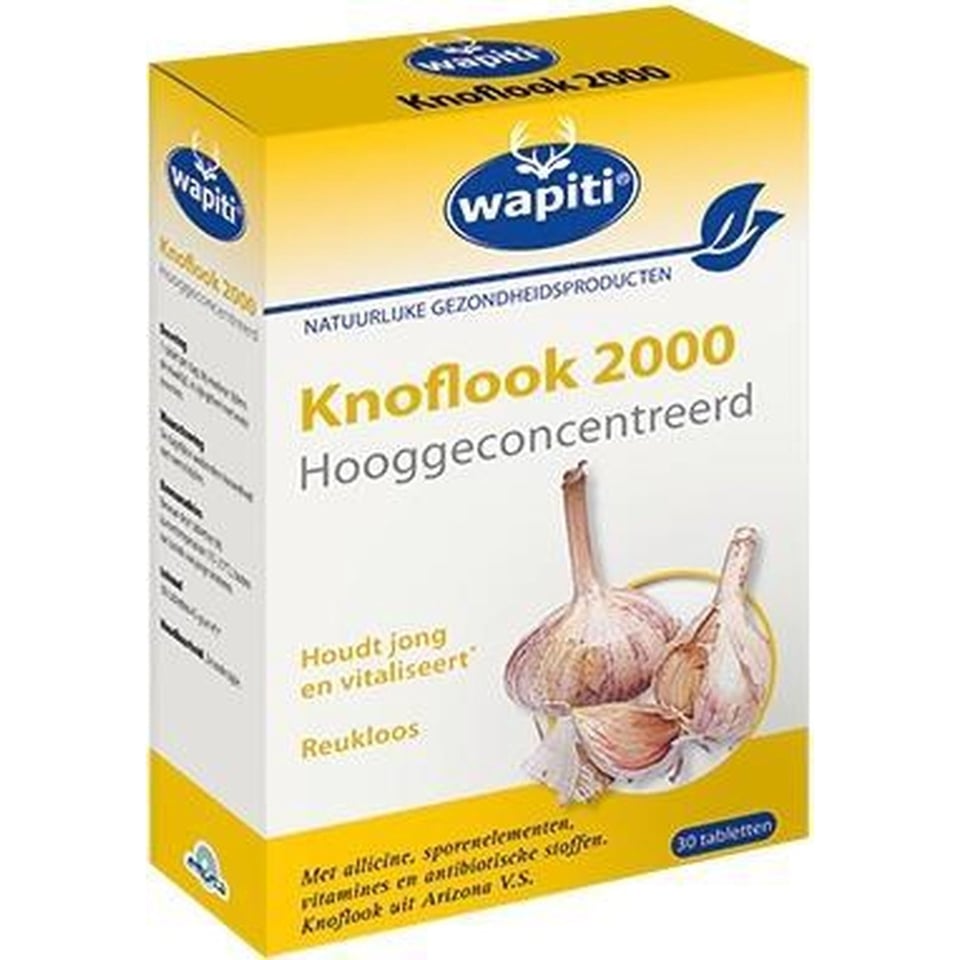 Wapiti Knoflook 2000 30 Tabletten