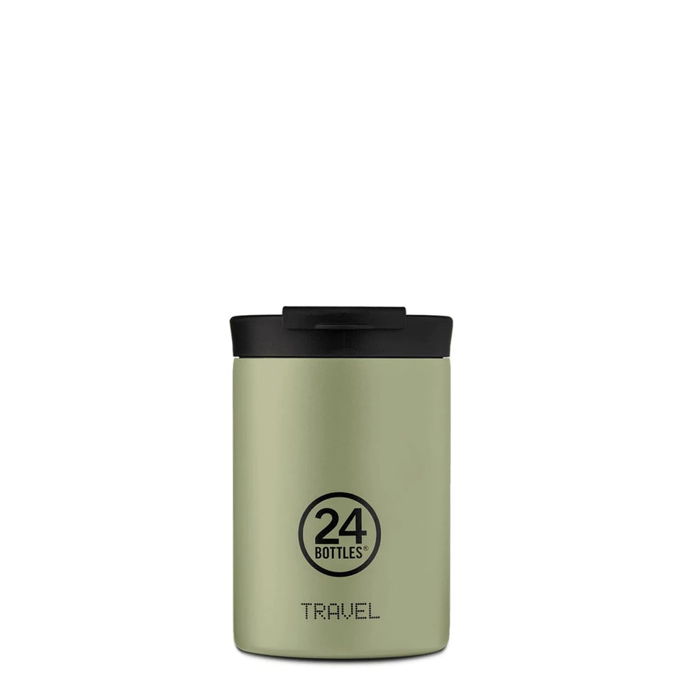 24 Bottles Travel Mug 350ml Brushed Steel - Brushed Steel
