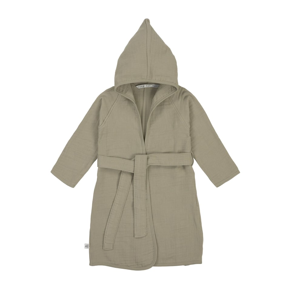 LÄSSIG Organic Muslin Kids Bathrobe 