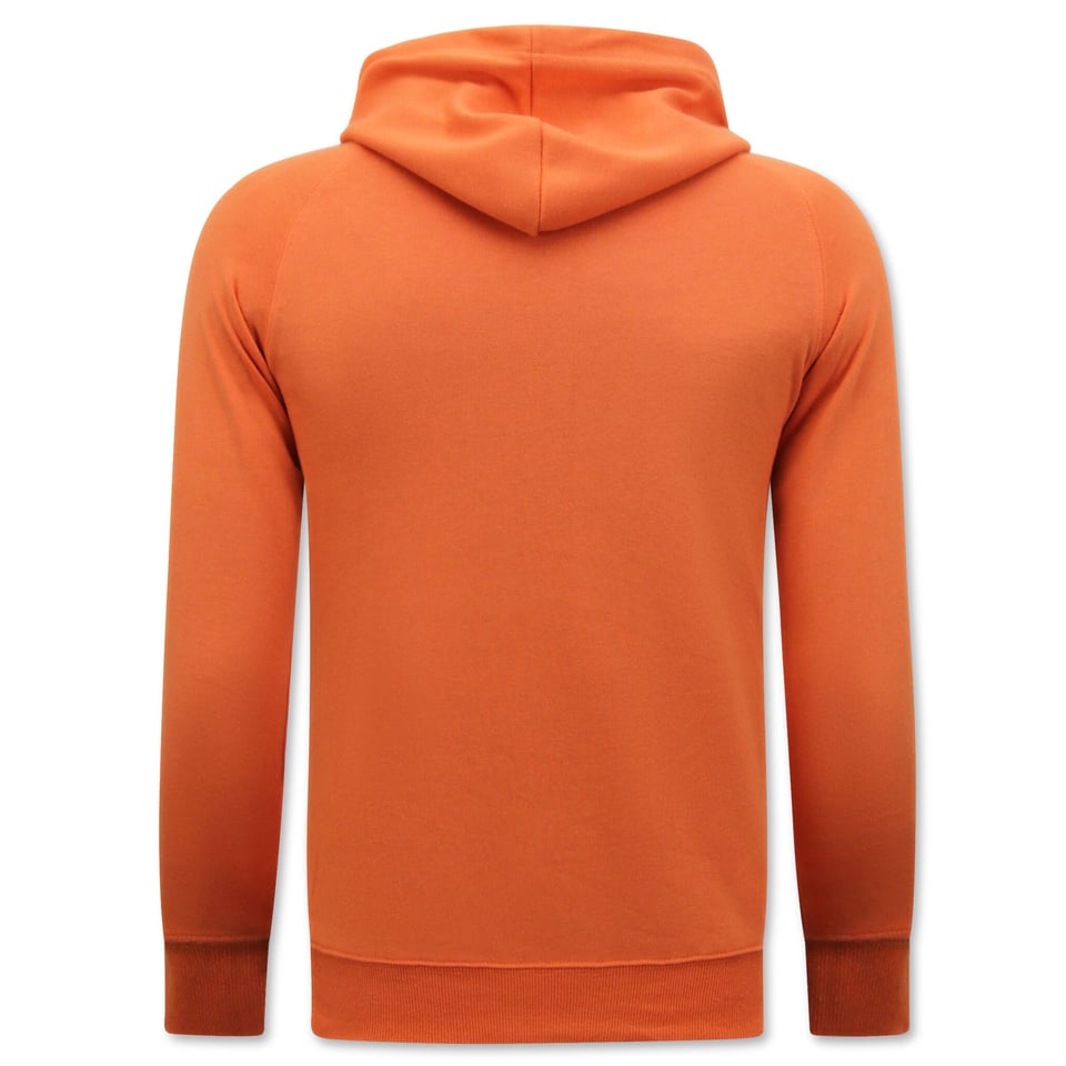 Hoodie Heren - Trui Met Capuchon - Oranje