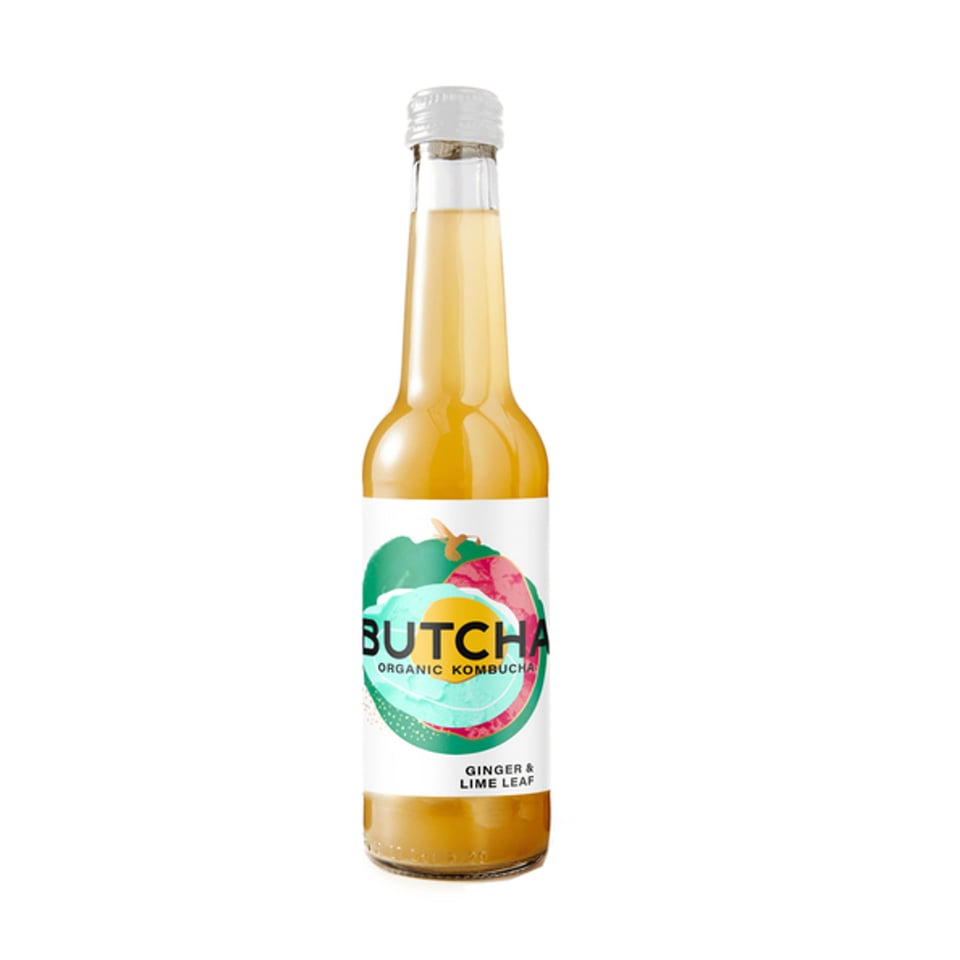 Organic Kombucha Ginger & Lime Leaf 275ML