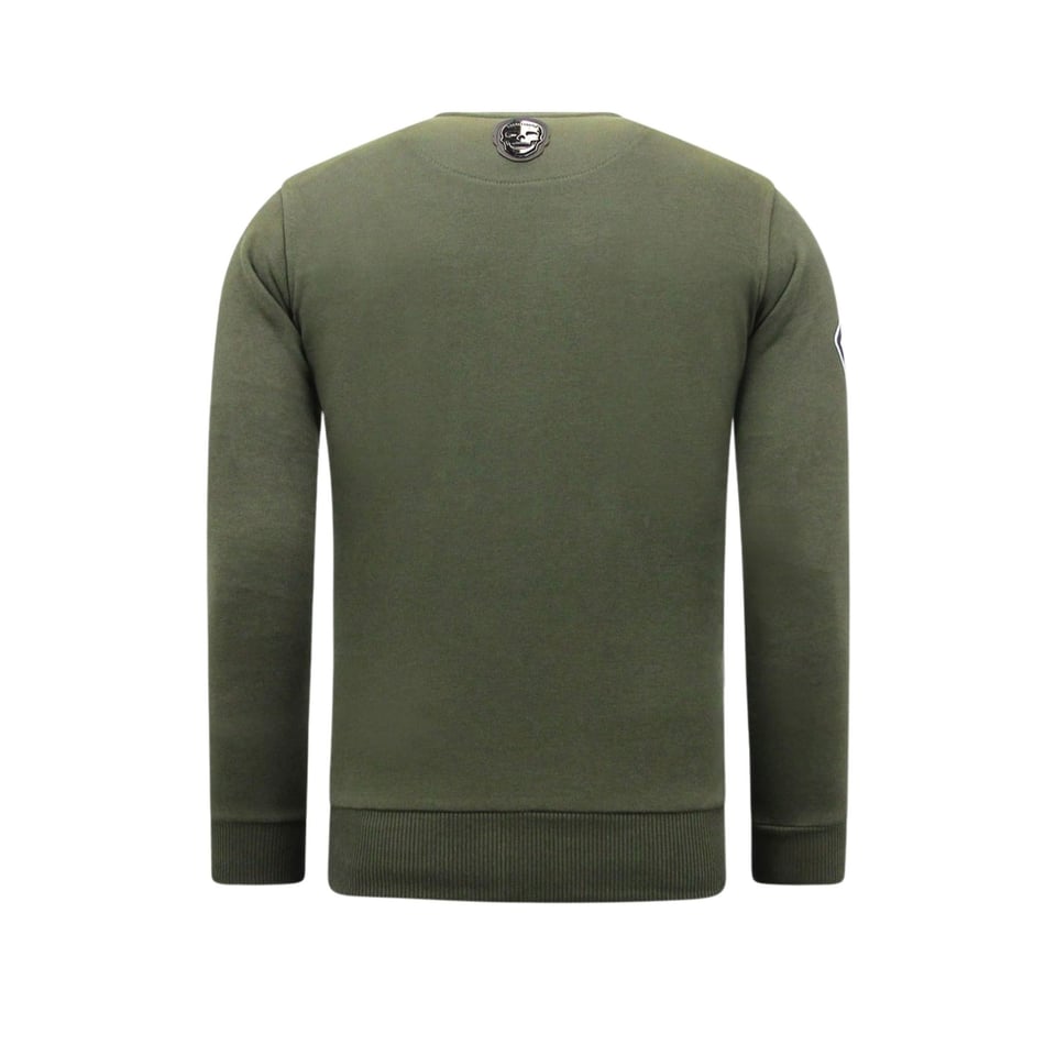 Heren Sweater Met Print - Sons of Anarchy - Groen
