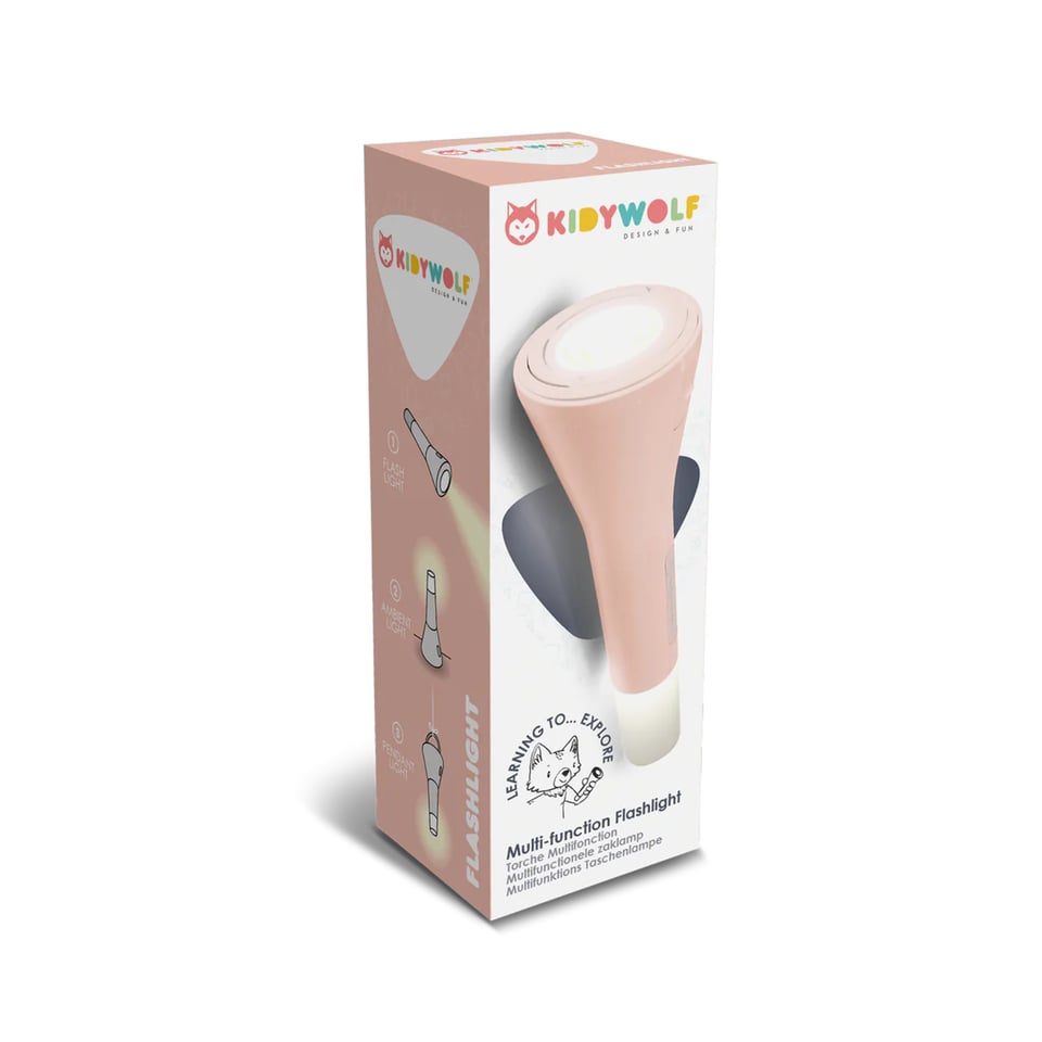 Kidywolf FLASHLIGHT 3-In-1 Zaklamp Nude