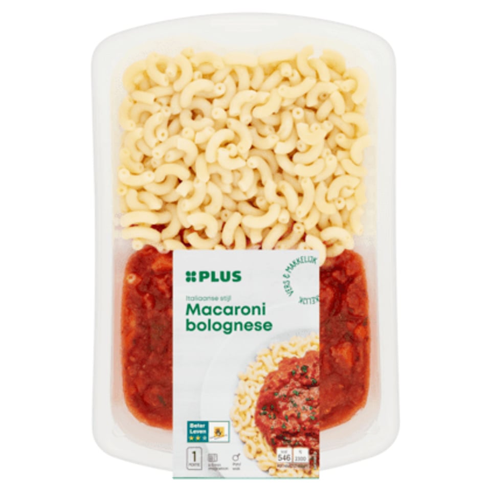 PLUS Macaroni Bolognese