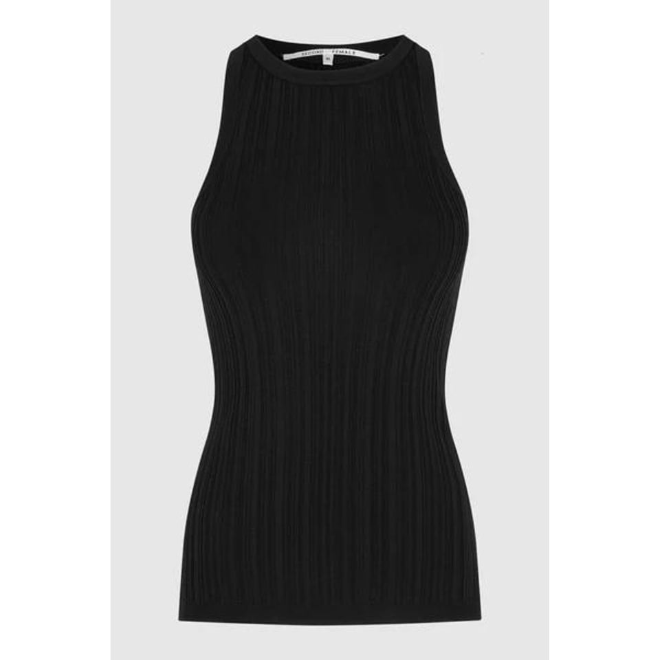 Second Female Balima Knit Tank Top Black