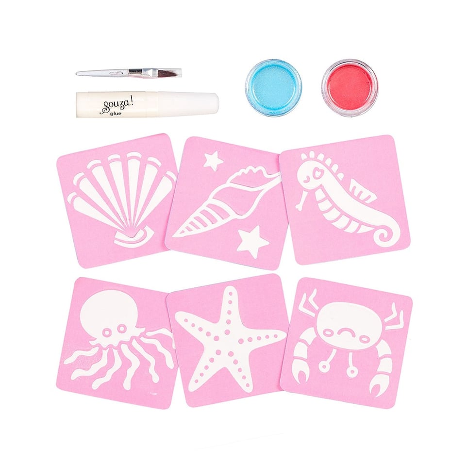 Souza! Glitter Tattoo Set Zeemeermin