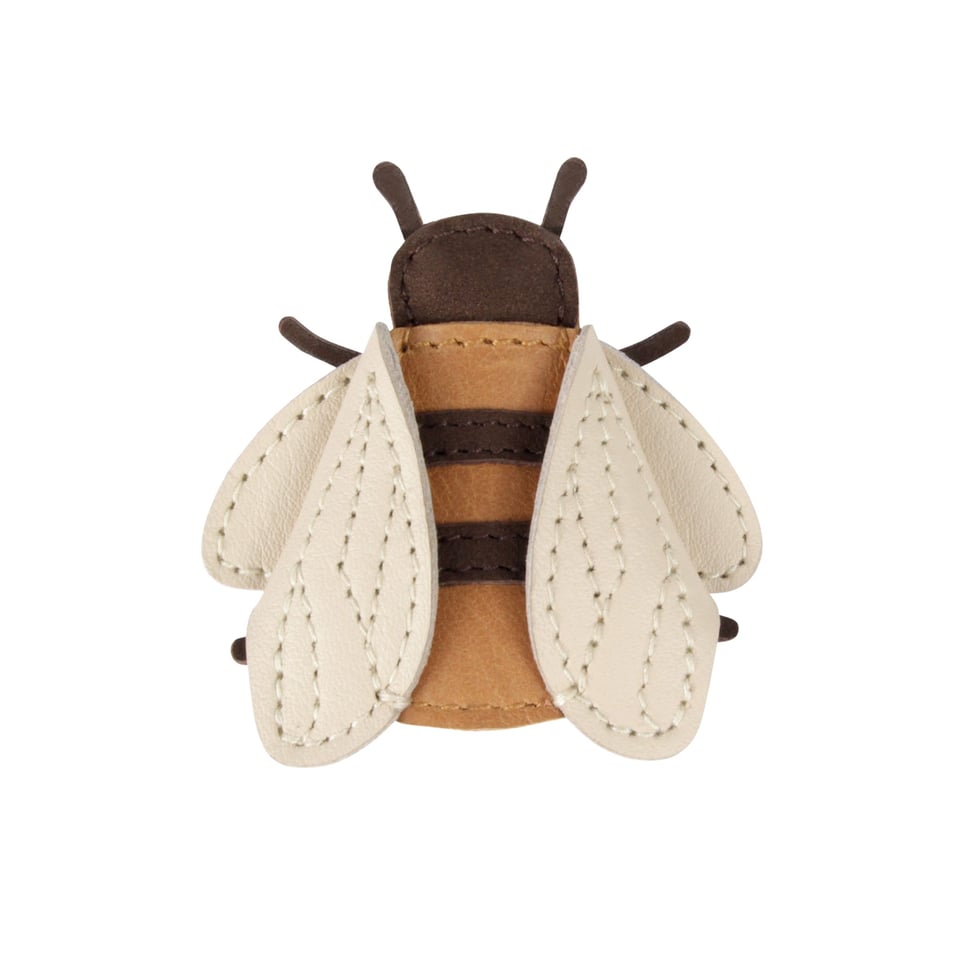 Donsje Zaza Sky Hairclip Bee Camel Classic Leather