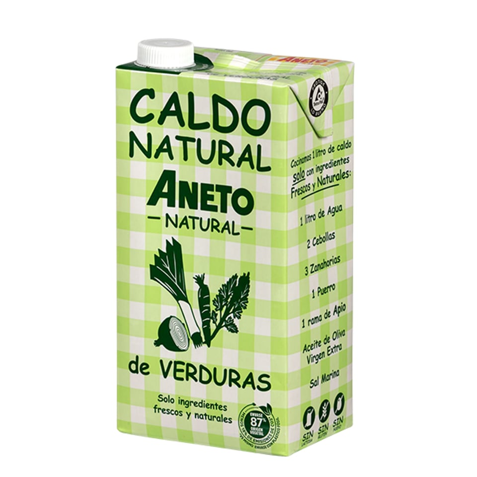 Caldo Naturel Aneto De Verduras 1L