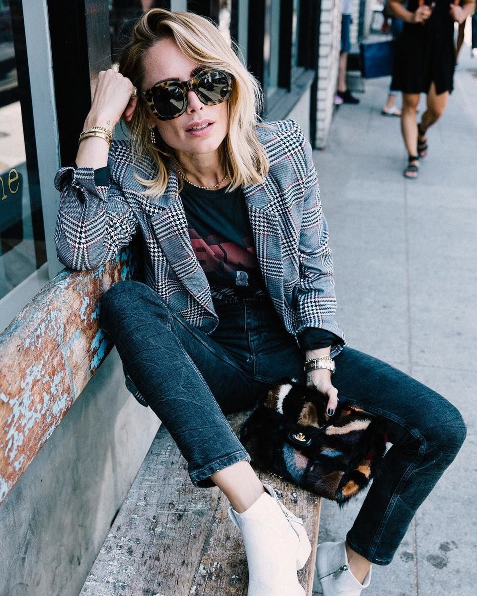 Anine Bing Vintage Bing Tee - Black