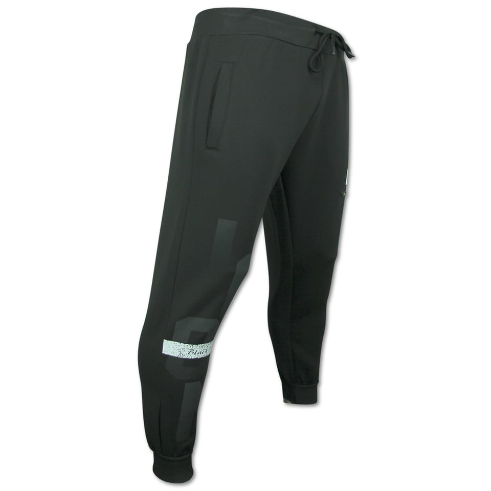 ICON Hoodie Gouden Print - Joggingpak Heren Volwassenen - Trainingspakken Heren - 3789 - Zwart