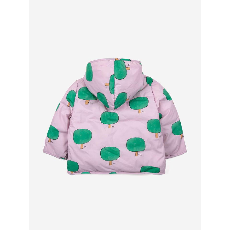 Bobo Choses Green Tree All Over Hooded Anorak