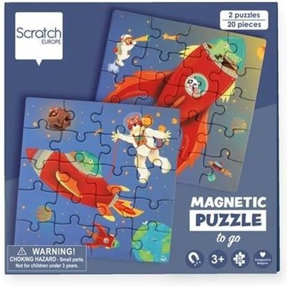 Scratch To Go Magnetisch Puzzelboek Ruimte 18 Cm 3+