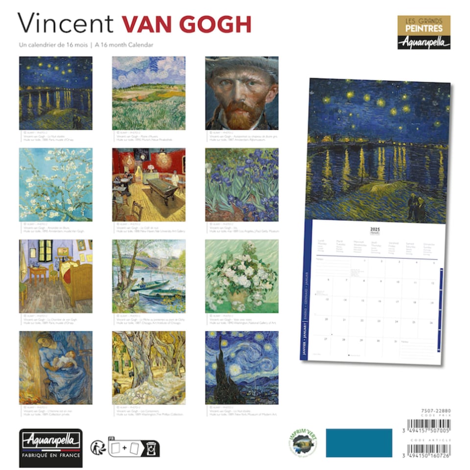 Vincent Van Gogh Calendar 2025 - Kalender