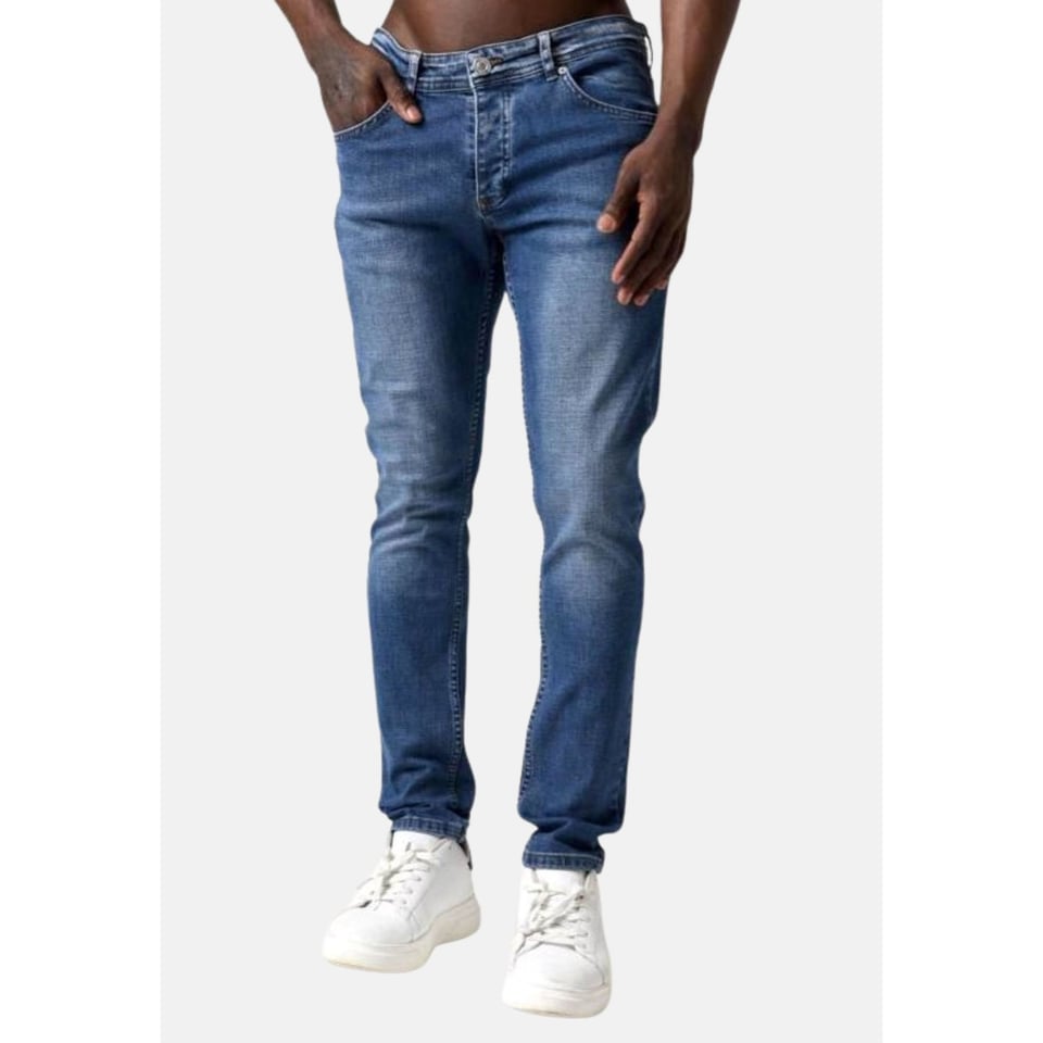 Klassieke Heren Jeans Slim Fit - DC-018 - Blauw