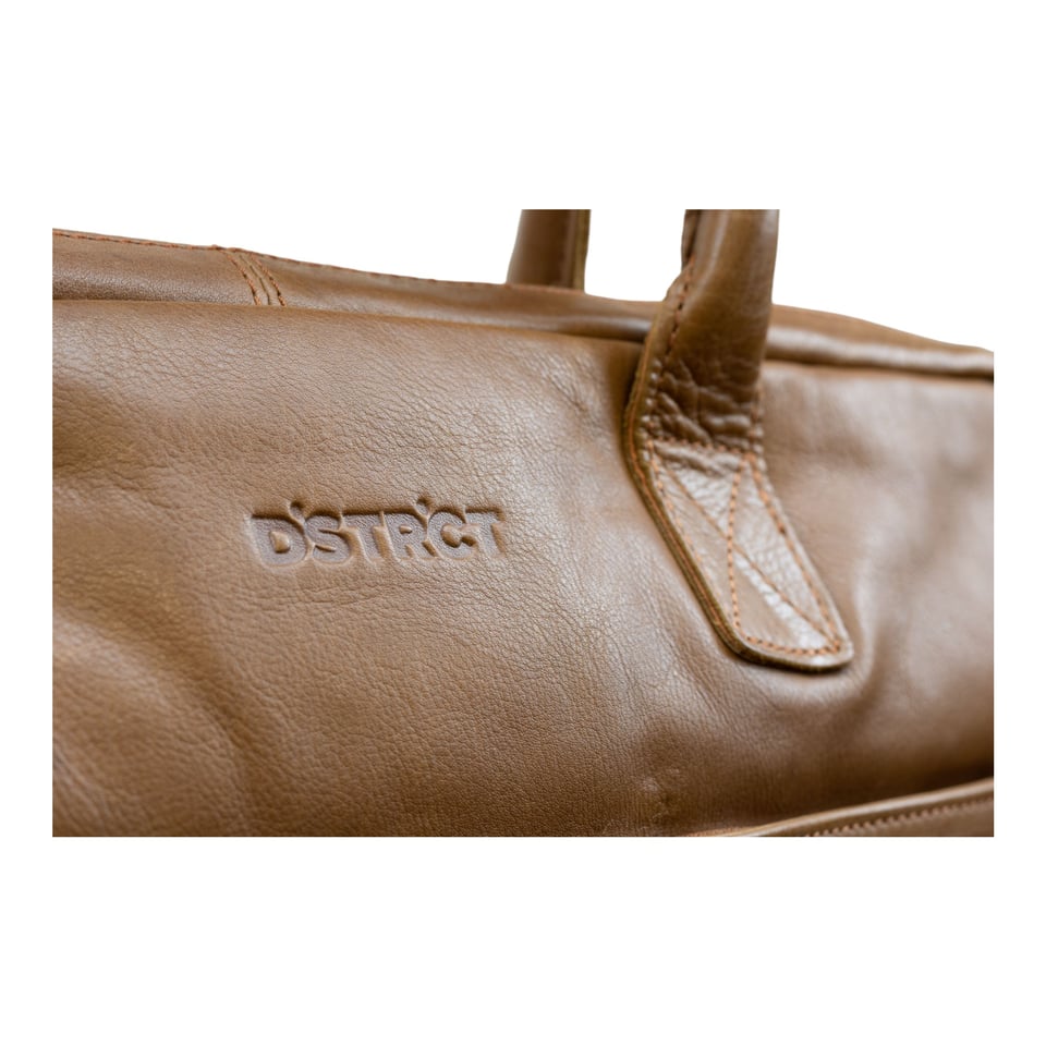 DSTRCT Business Leather Bag State Street single zipper