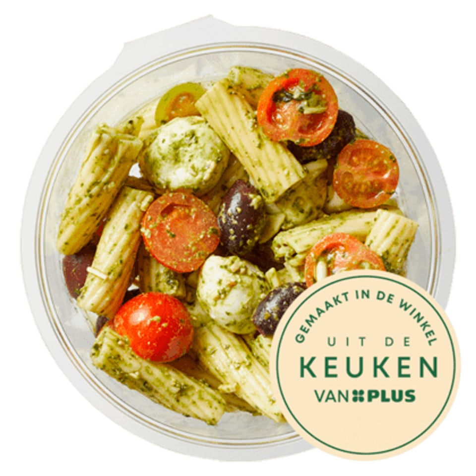 Uit De Keuken Van PLUS Pasta Salade Pesto Mozzarella