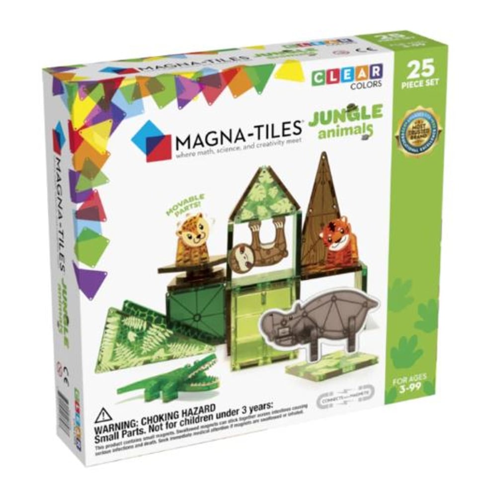 MAGNA-TILES Jungle Animals 25 Piece Set