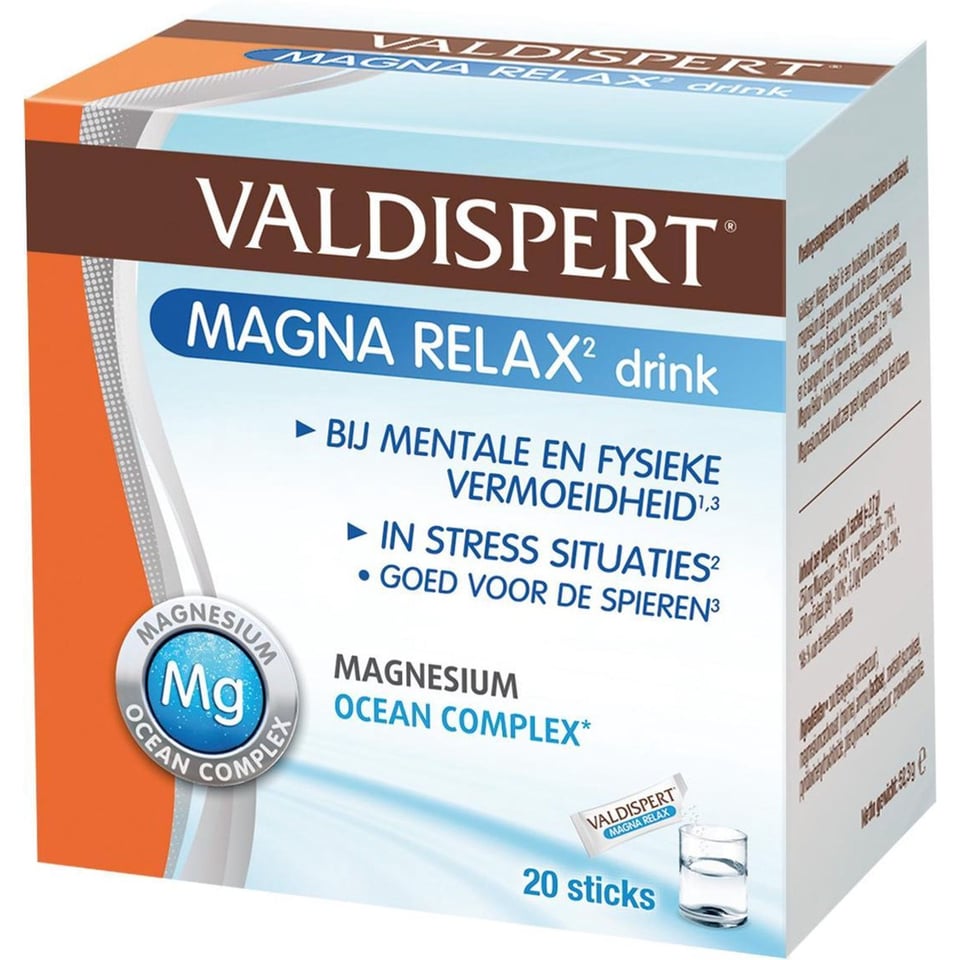 Valdispert Magna Relax Drink Met Sinaasappelsmaak - 20 Sticks