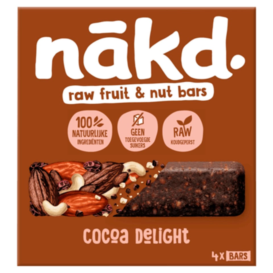 Nakd Noten en Fruitreep Cocoa Delight