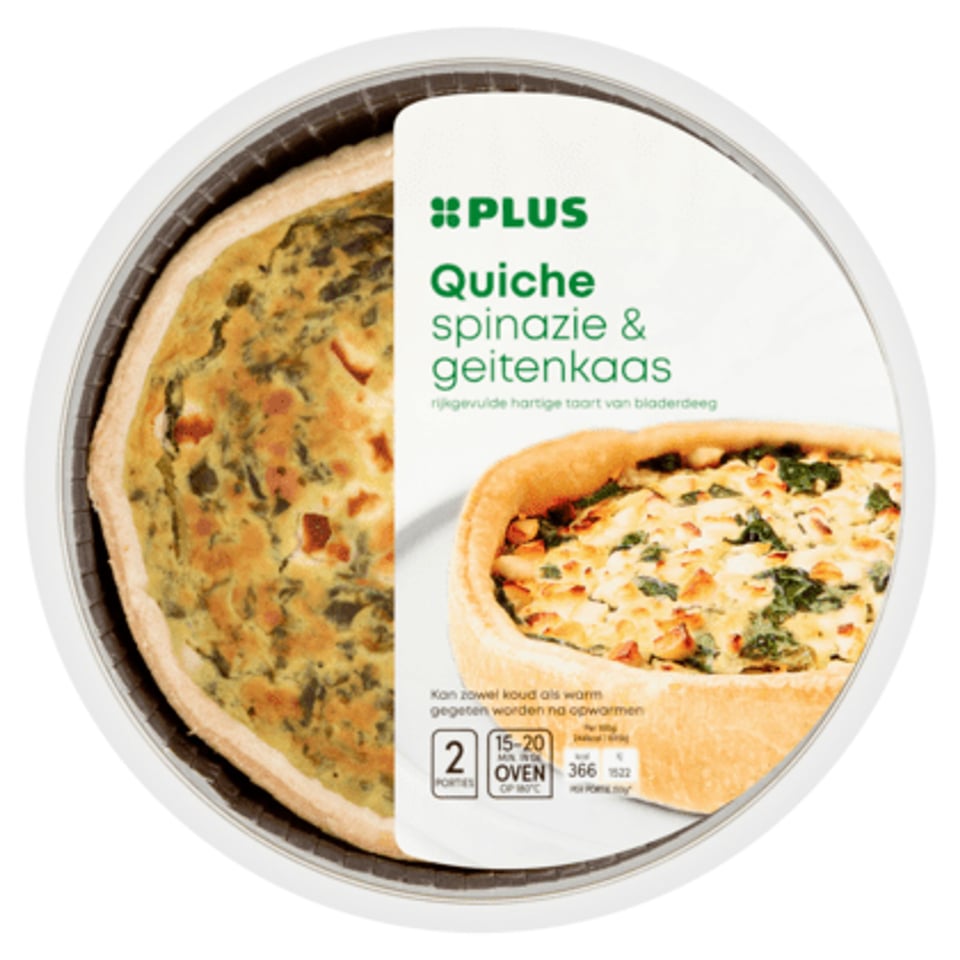 PLUS Quiche Geitenkaas Spinazie