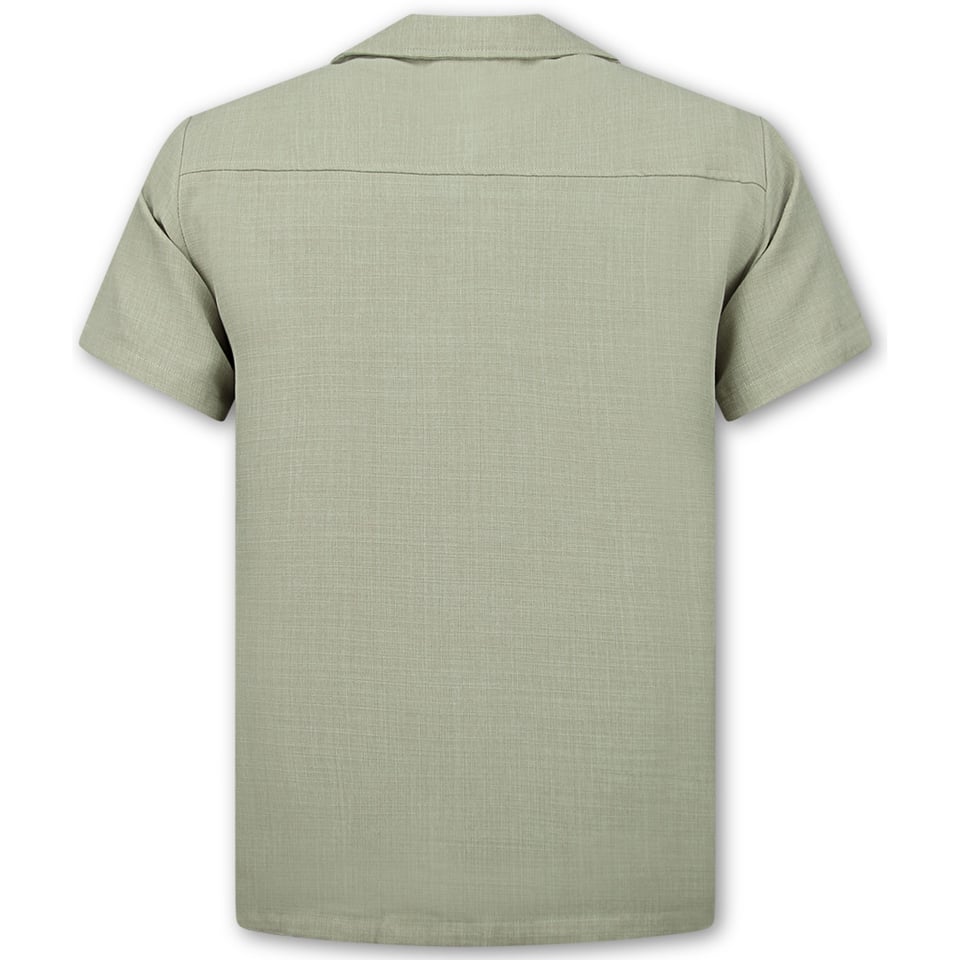 Linnen Twinset - Linnen Zomerset Heren - Linnen Overhemd Heren - Zomer Broek Heren - MG-011 - Beige