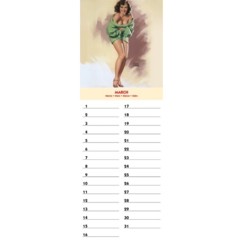 Pin Up History Verjaardagskalender