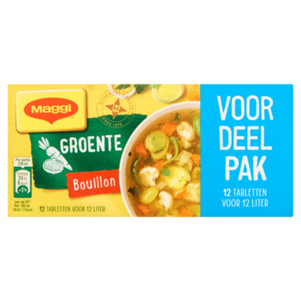 Maggi Bouillon Groente Veg 12 Blokjes