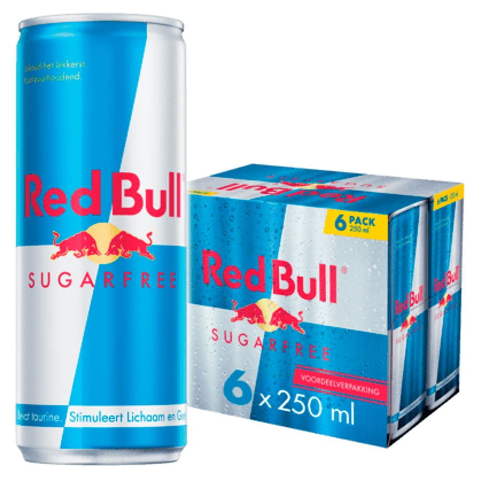 Red Bull Energy Drink Suikervrij 6-Pack