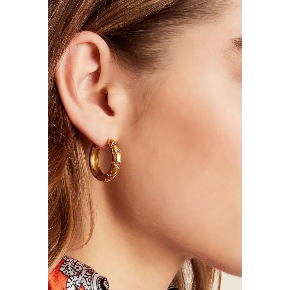 Strass Stipes Stainless steel earrings x - OneSize