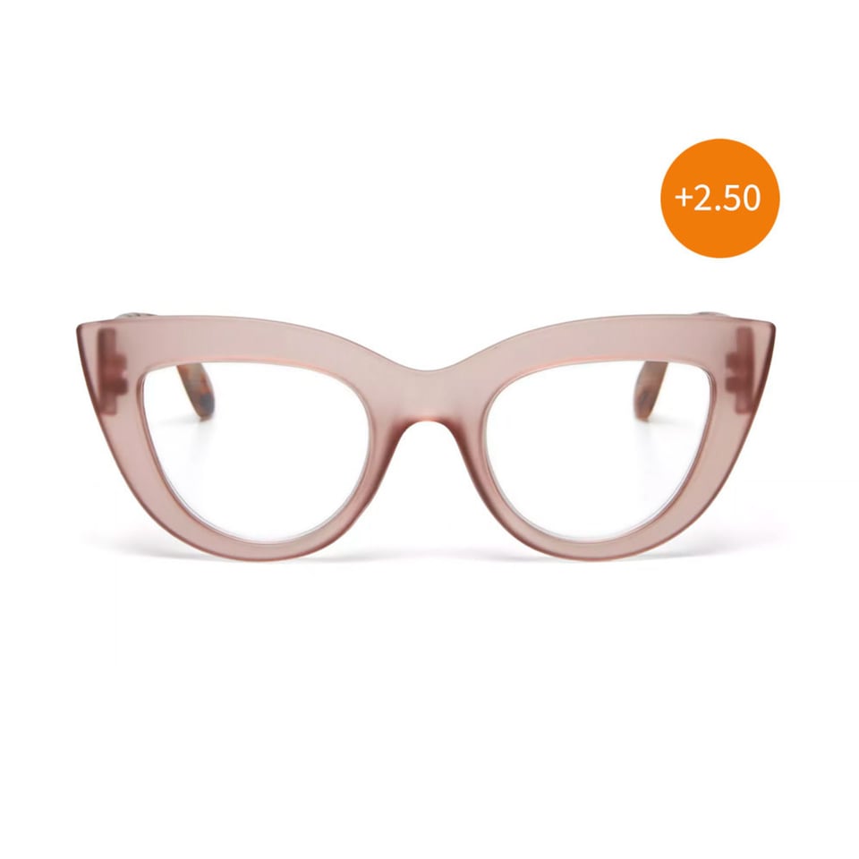 Leesbril CLAUDIA Cat-Eye Pink Havana OK023PH