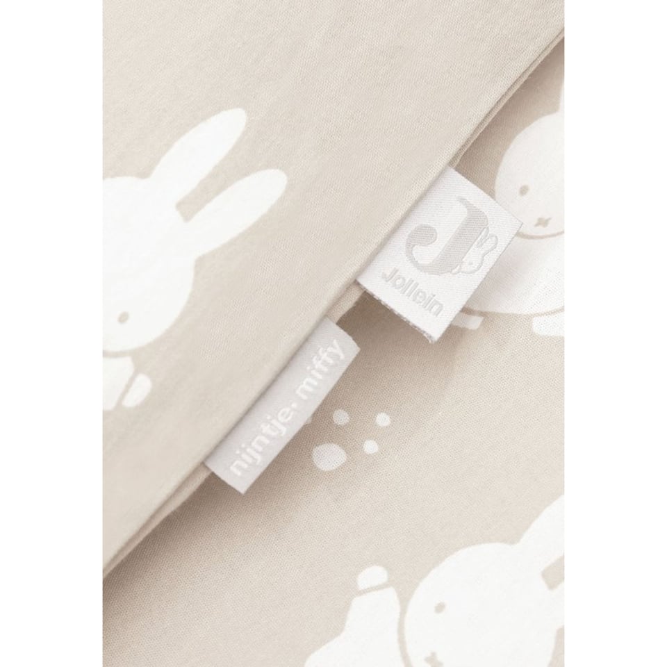 Jollein Dekbedovertrek Baby Miffy & Snuffy Nougat