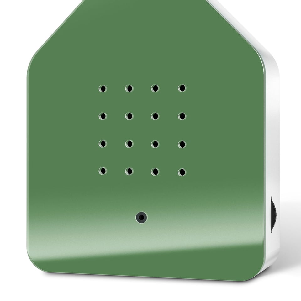 Vogelhuisje Met Vogelgeluiden en Bewegingssensor Groen 11x14cm