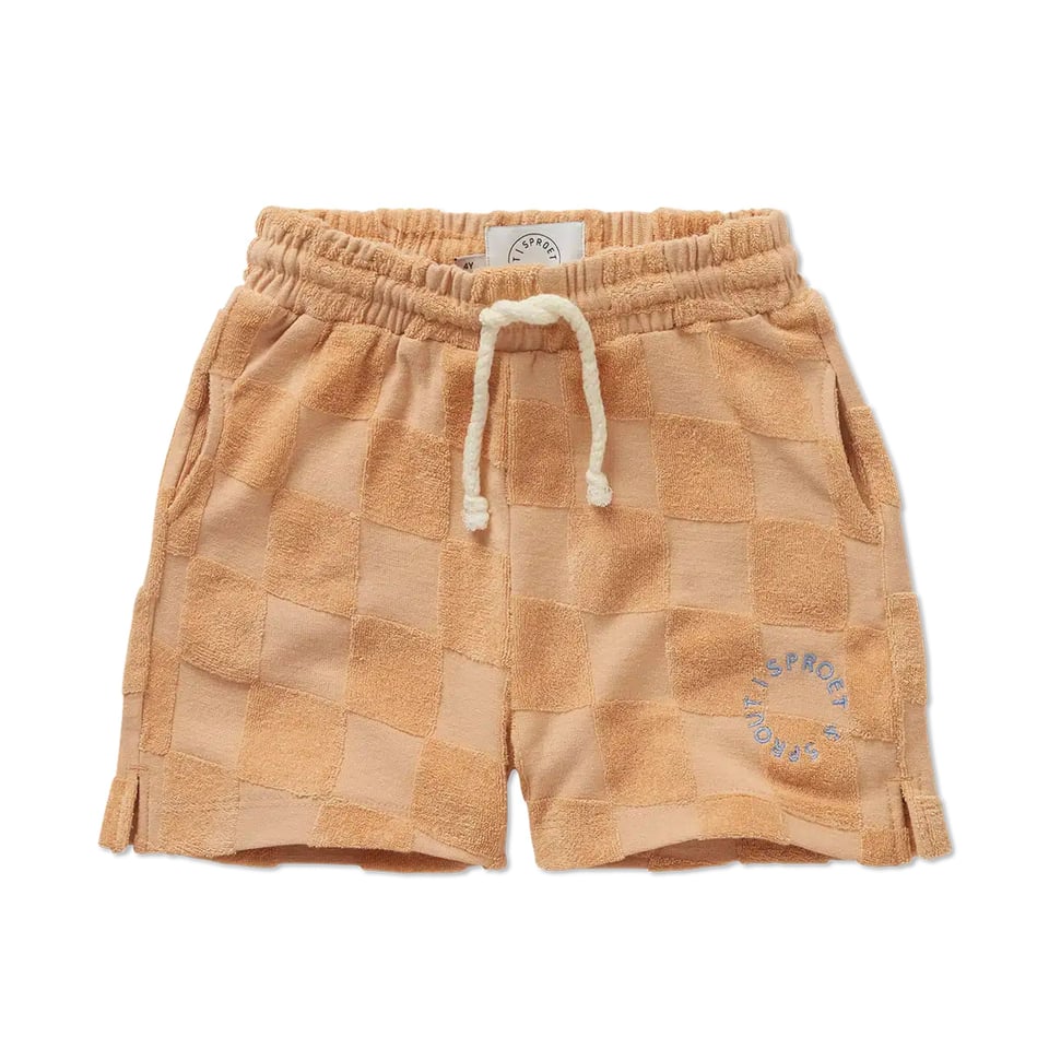 Sproet & Sprout Shorts Terry Blocks Nectarine