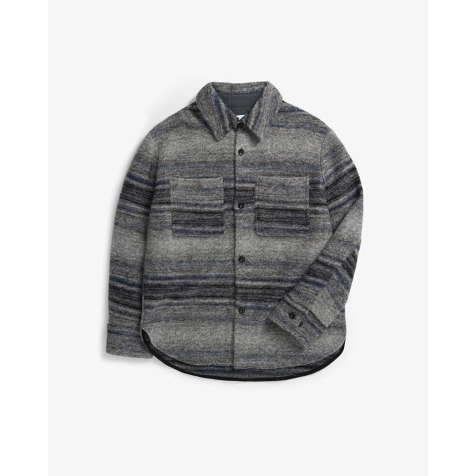 Rotholz Relaxed Overshirt Navy/Grey