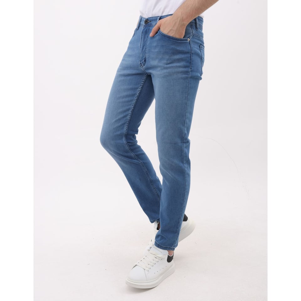 Jeans Heren - Regular Fit - Stretch Broek Heren - MM-R-06 - Blauw